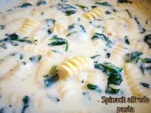 Spinach Alfredo pasta recipe