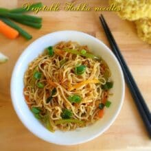 Vegetable hakka noodles recipe, how to make veg hakka noodles