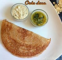 Instant Oats dosa recipe, How to make oats dosa