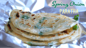 spring onion paratha