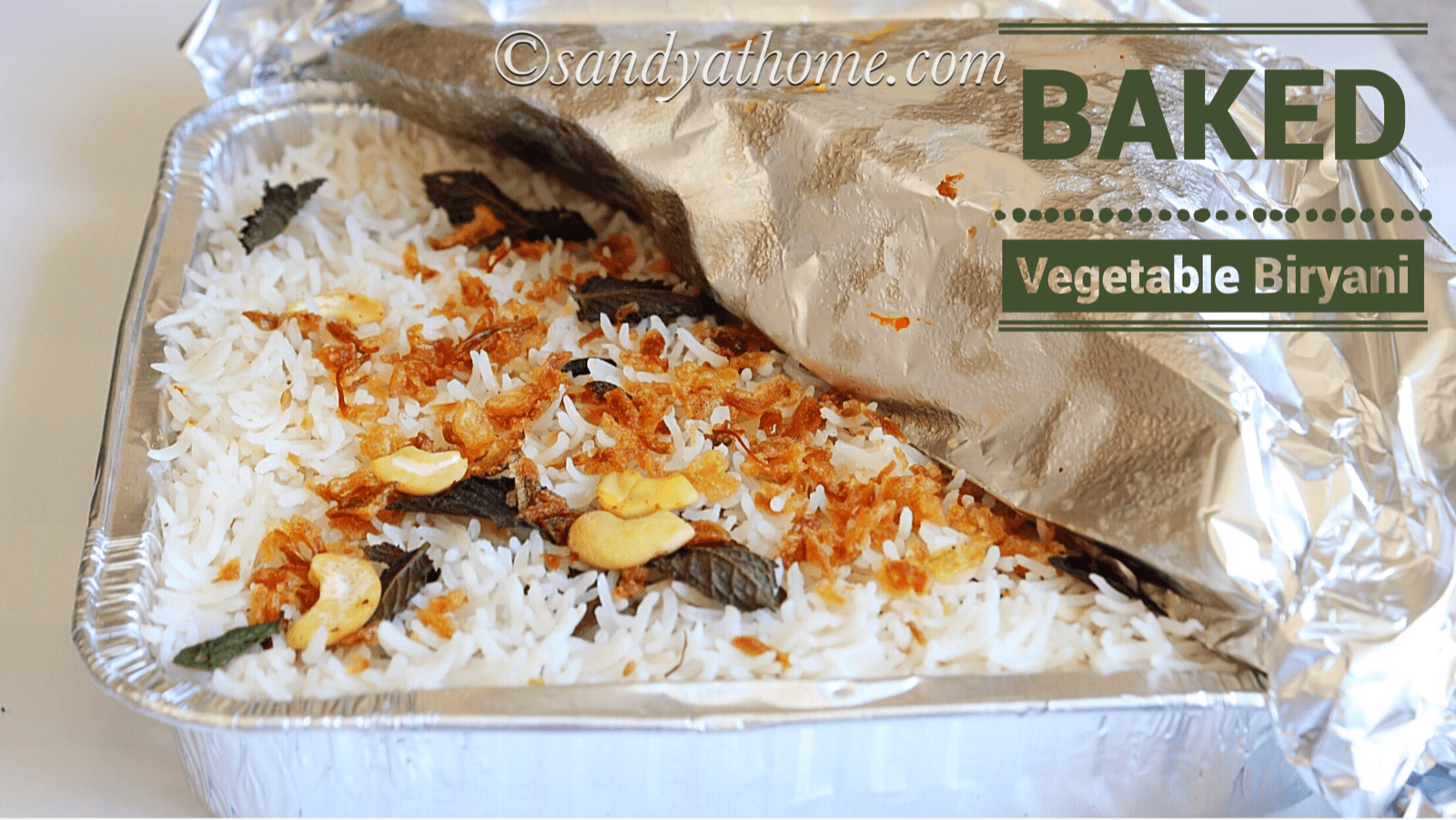 baked vegetable biryani recipe, vegetable biryani, biryani