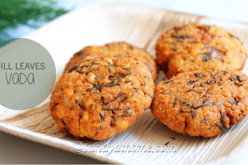 dill leaves vada, dill leaves masala vada, masala vadai, vadai