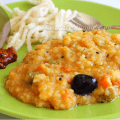 sambar rice recipe, sambar sadam