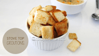 Homemade croutons, How to make stove top croutons