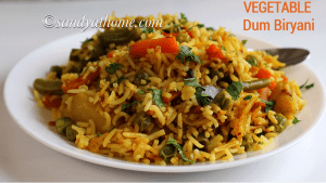 Vegetable dum biryani, Veg dum biryani restaurant style