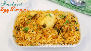 Instant egg biryani recipe, Street food egg biryani