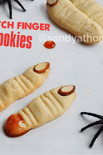 witch finger cookies, cookies