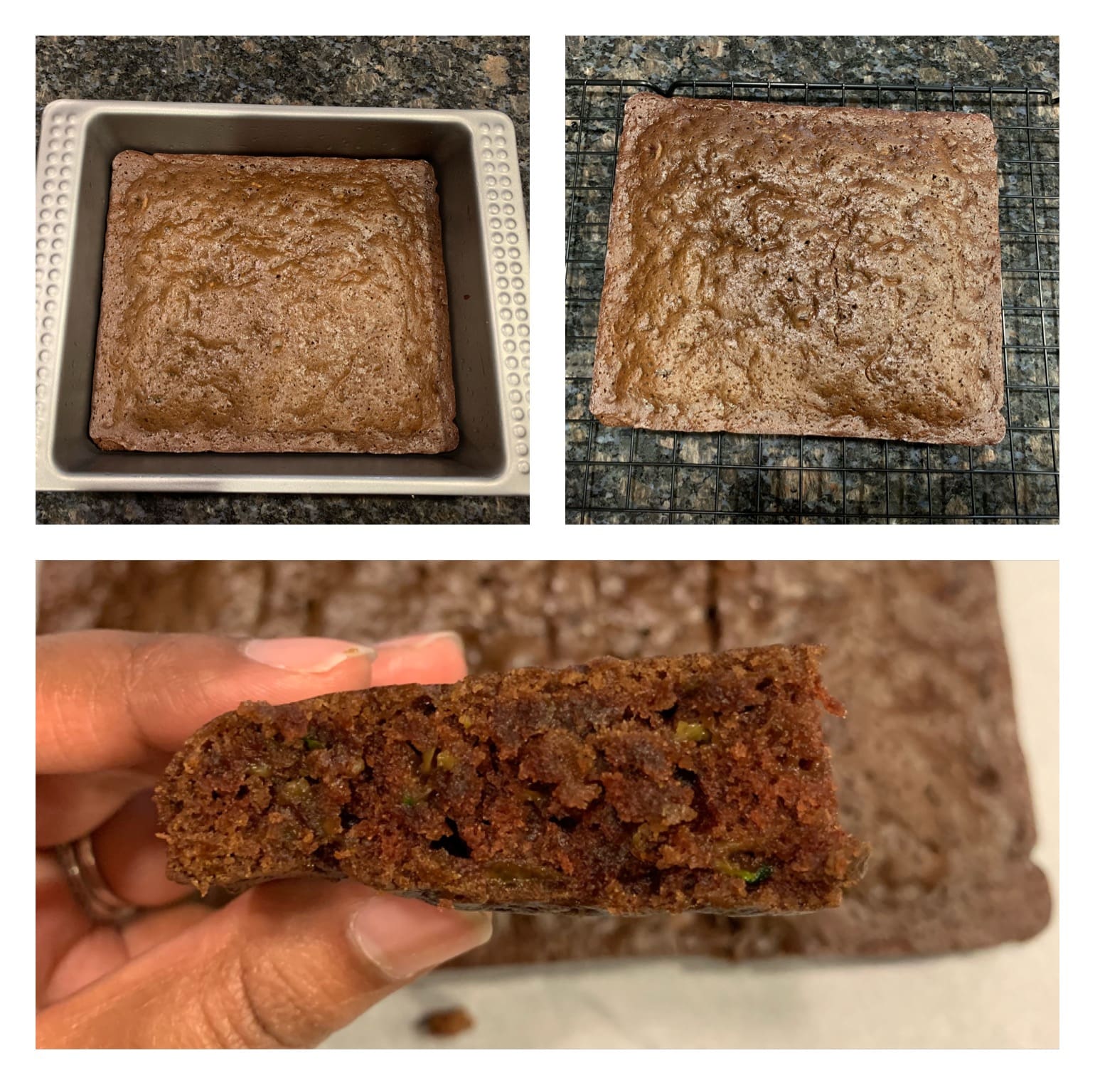 eggless zucchini brownies
