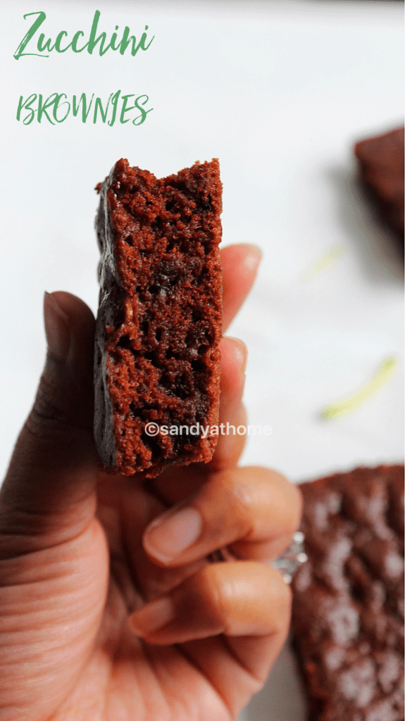 eggless zucchini brownies