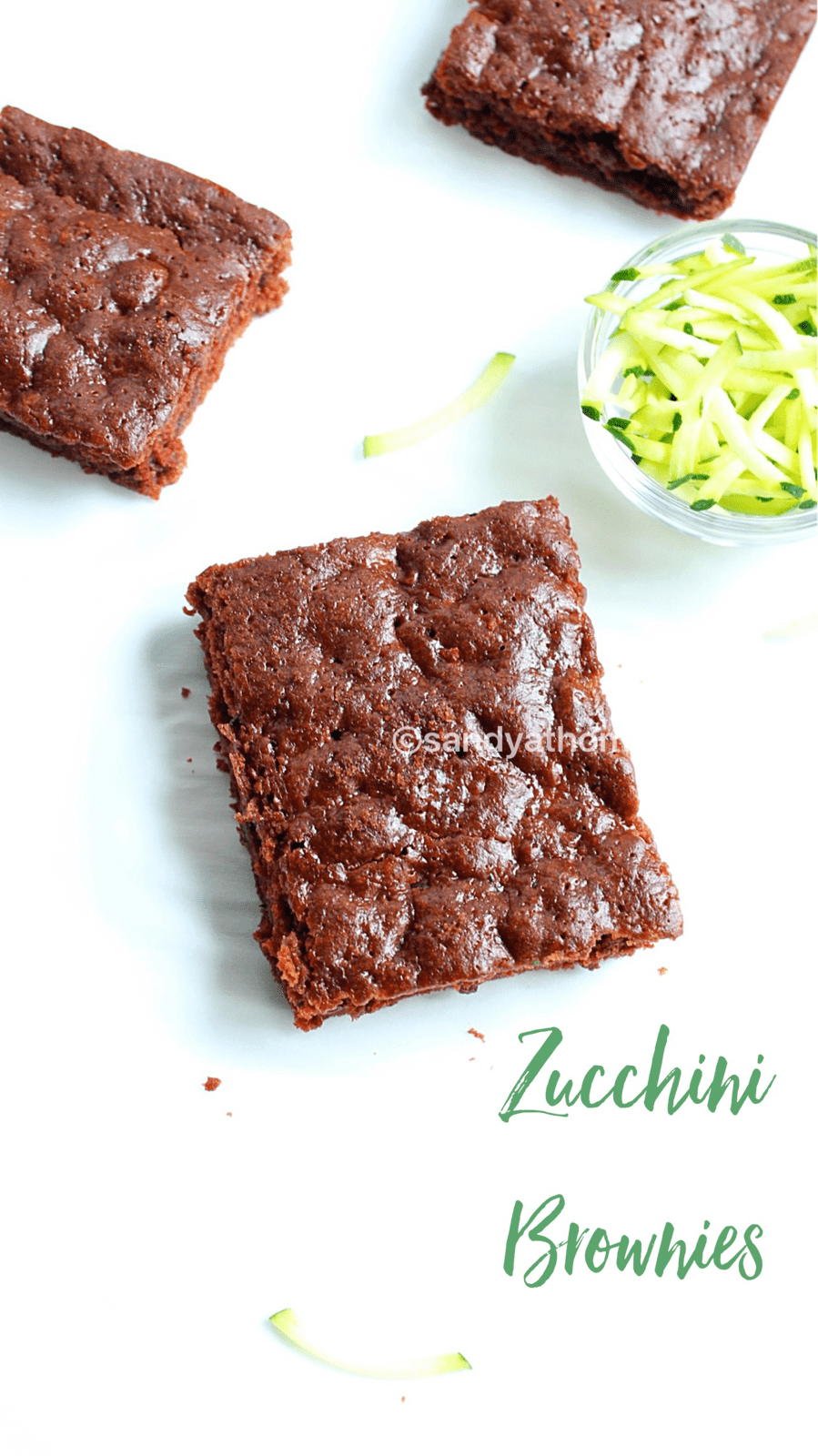 Zucchini brownies, How to make Eggless zucchini  brownie recipe