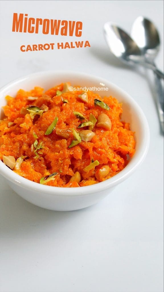 microwave gajar halwa
