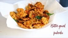 Bitter gourd pakoda, Pavakkai chips, Karela pakora