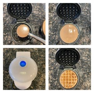 eggless chocolate waffles