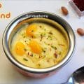Traditional Indian dessert amrakhand made with hung curd and mango puree