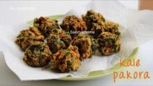 Kale pakora recipe, Kale fritters recipe