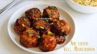 Air fryer veg manchurian recipe, Vegetable manchurian