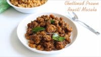 Chettinad prawn roast recipe, Chettinad prawn masala