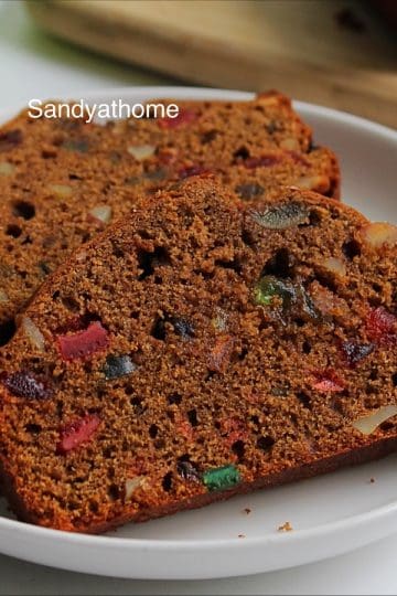 no alcohol plum cake