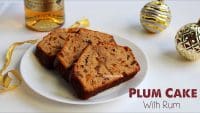 Plum cake with rum, Christmas plum cake recipe