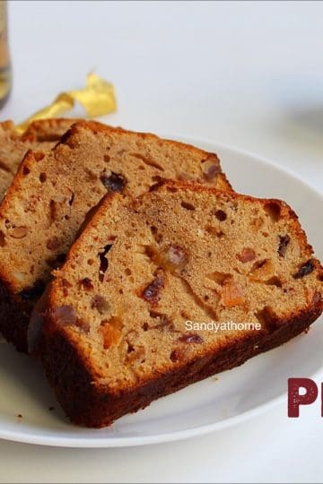 plum cake with rum