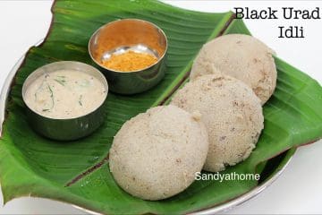 black urad dal idli