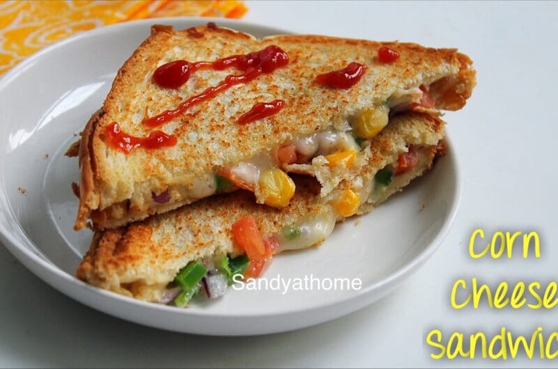 Corn cheese sandwich, Corn sandwich