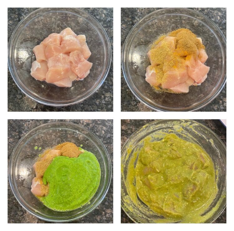 hariyali chicken tikka