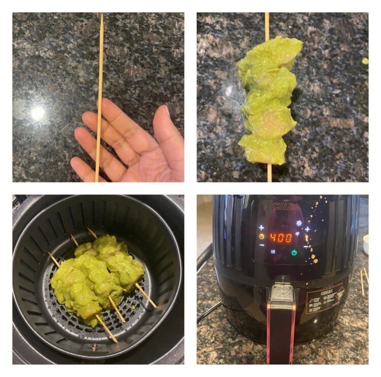 hariyali chicken tikka