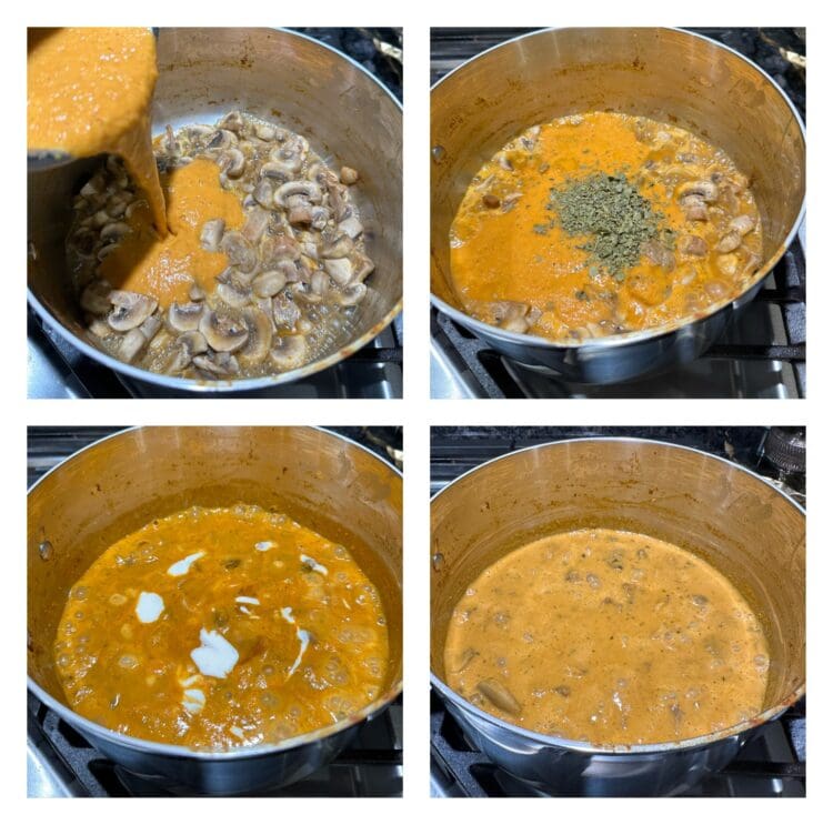 mushroom butter masala