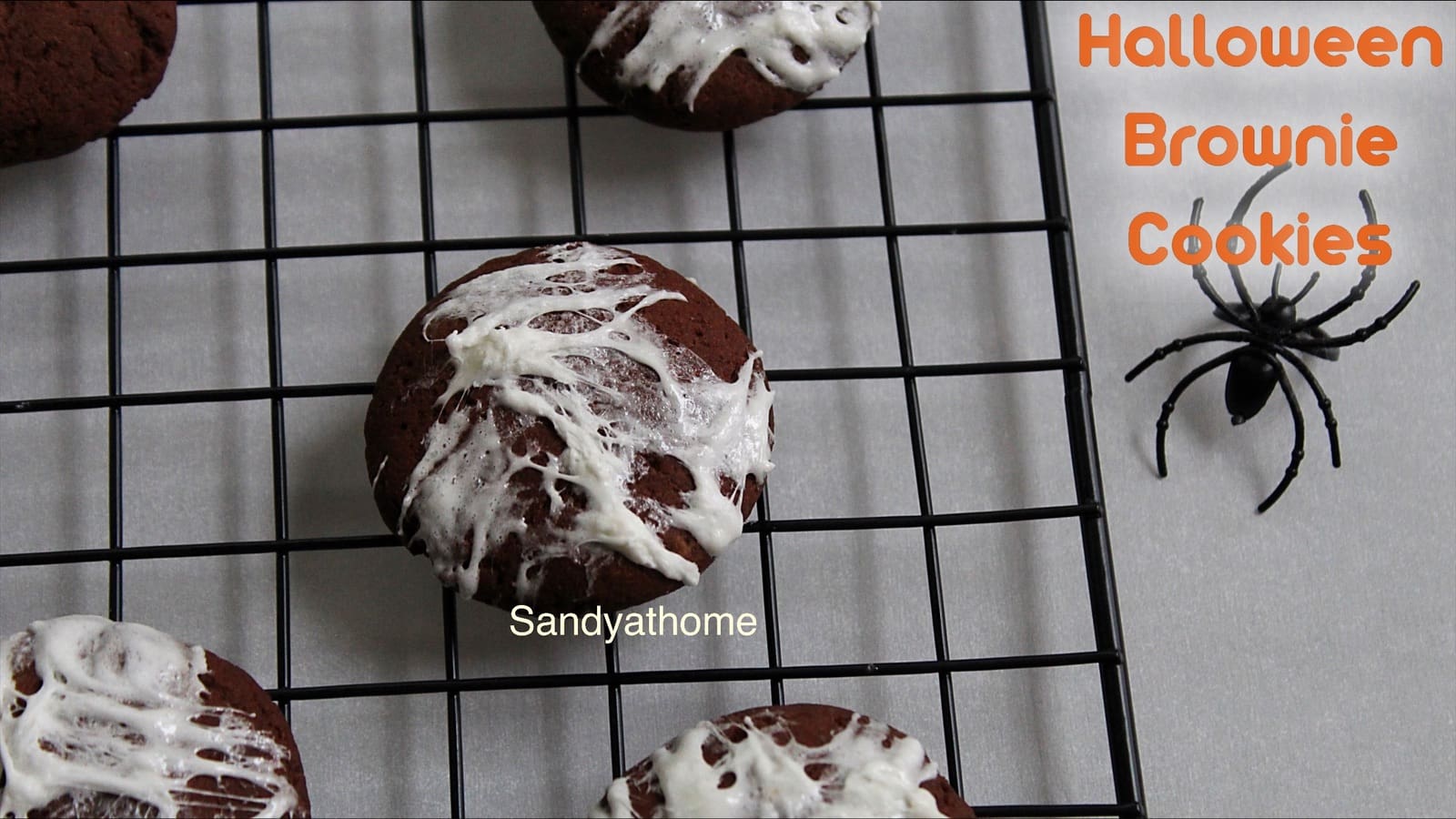 eggless brownie cookies, halloween brownie cookies