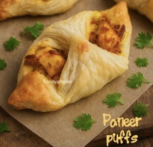 Indian paneer puffs