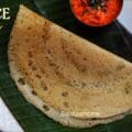 Golden crisp jowar dosa cooking on tawa, no rice millet dosa, healthy vegan Indian breakfast