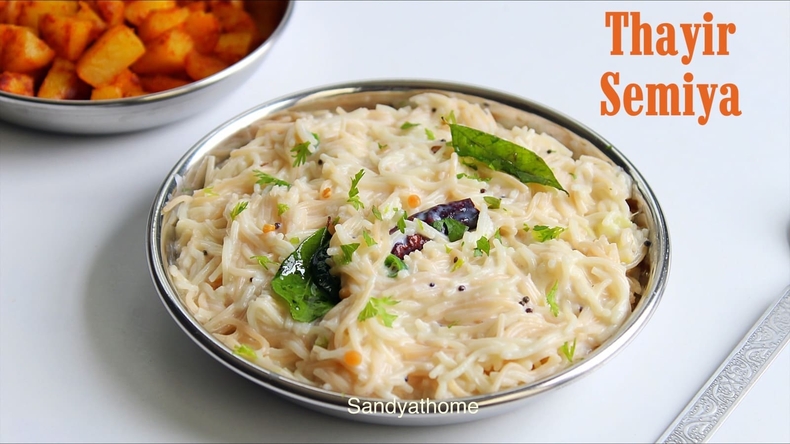 Traditional curd semiya recipe served chilled for summer – easy, soothing, and light Tamil tiffin