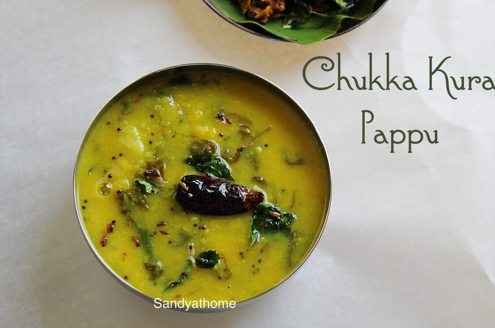 How to make Chukka Kura Pappu, Andhra Sorrel leaves Pappu