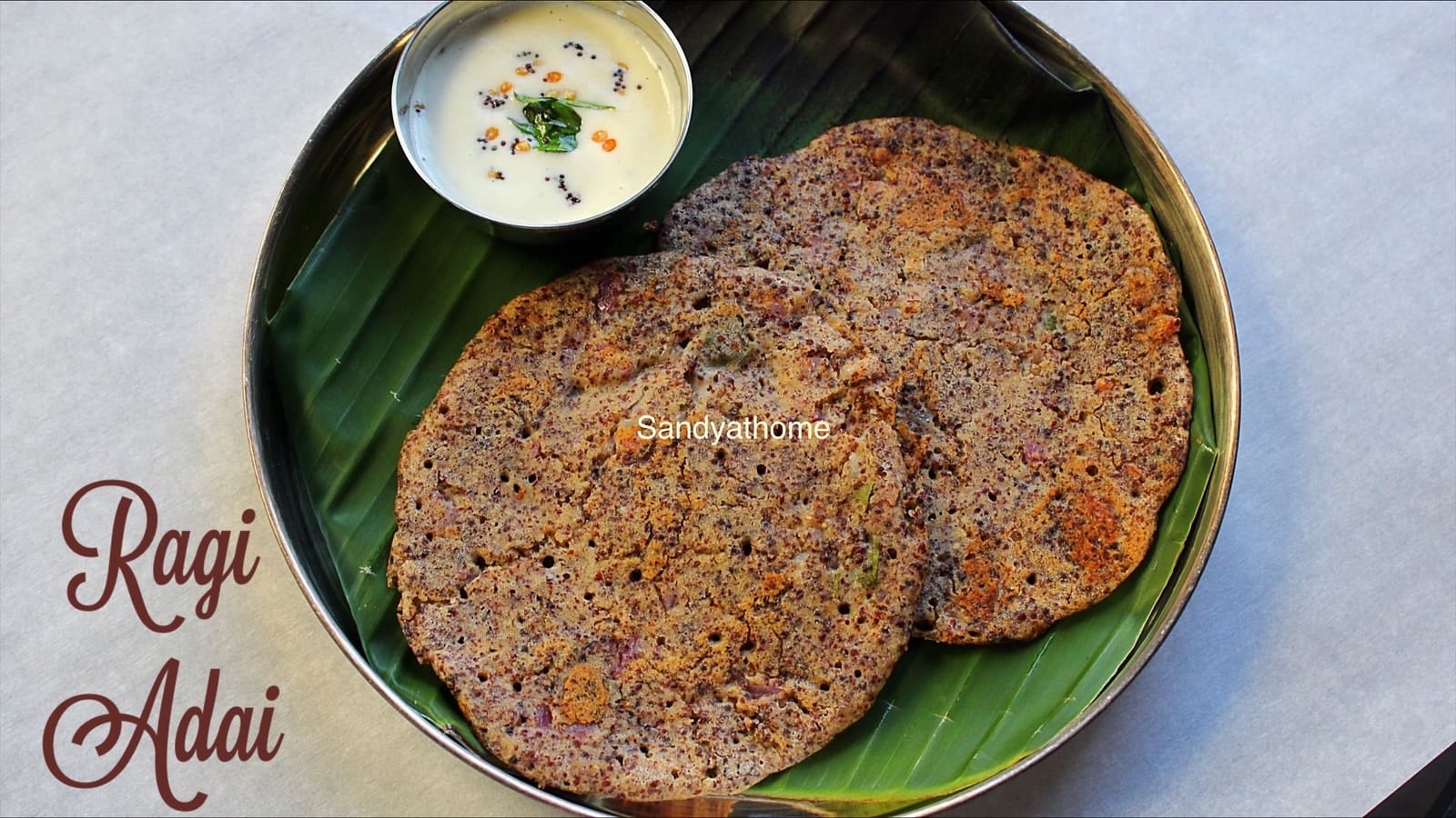 Kezhvaragu Adai, How to make Ragi Adai, Millet Adai