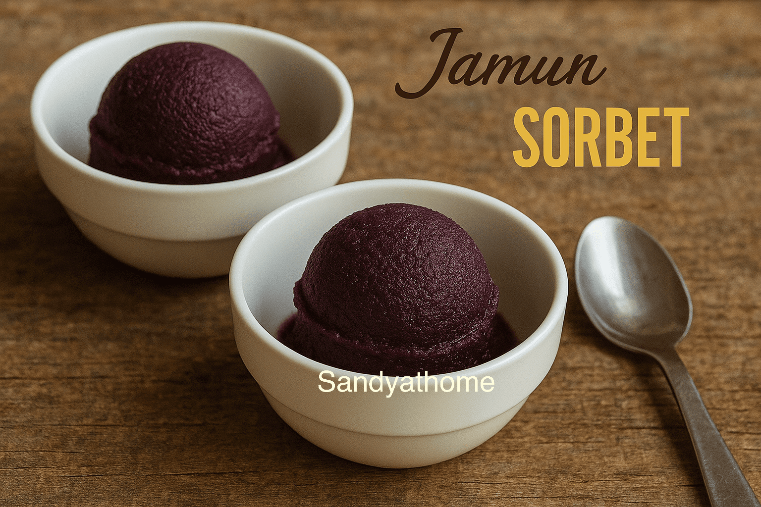 Jamun sorbet recipe, How to make Fruit sorbet