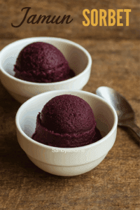 Jamun sorbet recipe, How to make Fruit Sorbet