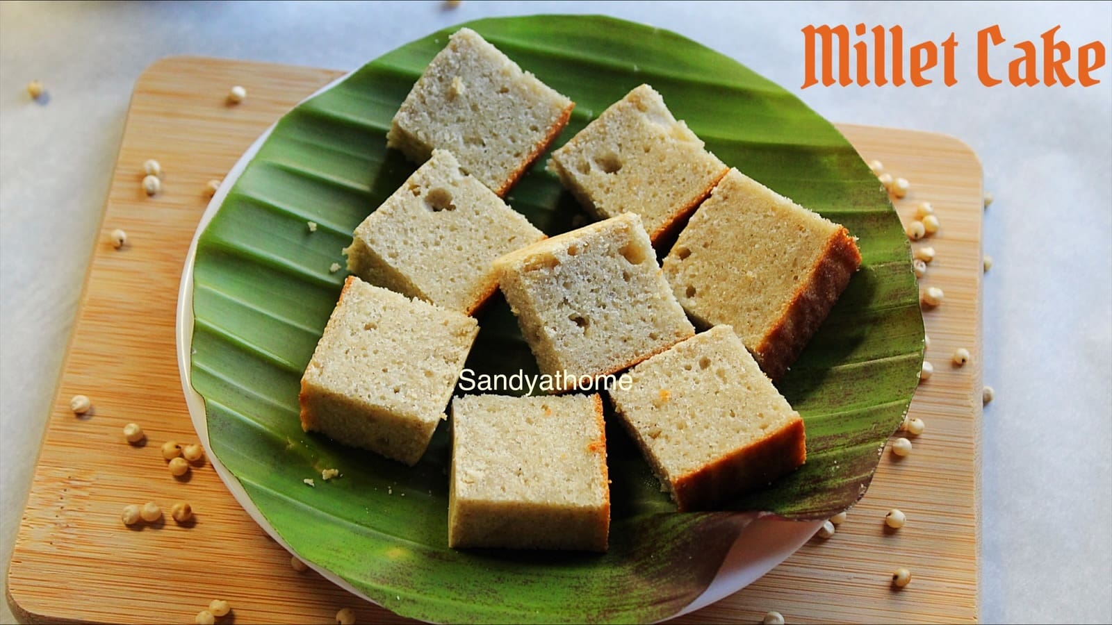 Millet Cake, How to make Jowar Cake, Gluten free cake