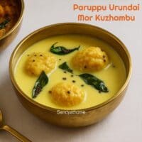 Paruppu Urundai Mor Kuzhambu, How to make Mor Kuzhambu