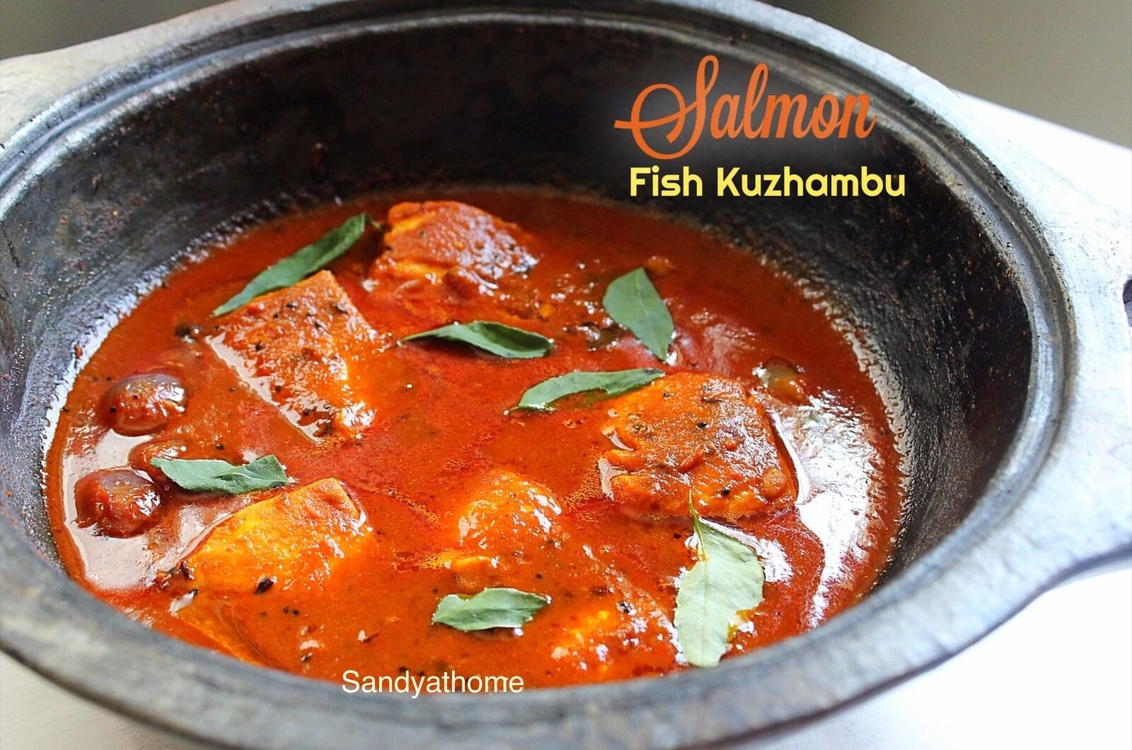 Easy Salmon Meen Kuzhambu, Chepala Pulusu, How to make No coconut South Indian Fish curry
