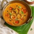 Potlakaya Salan (Snake Gourd / Pudalangai Salan) – Authentic Hyderabadi-style vegetarian curry made with sesame, peanuts, and tamarind. South Indian biryani side dish without tomato.