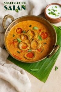 Hyderabadi Snake Gourd Salan, How to make Potlakaya Salan