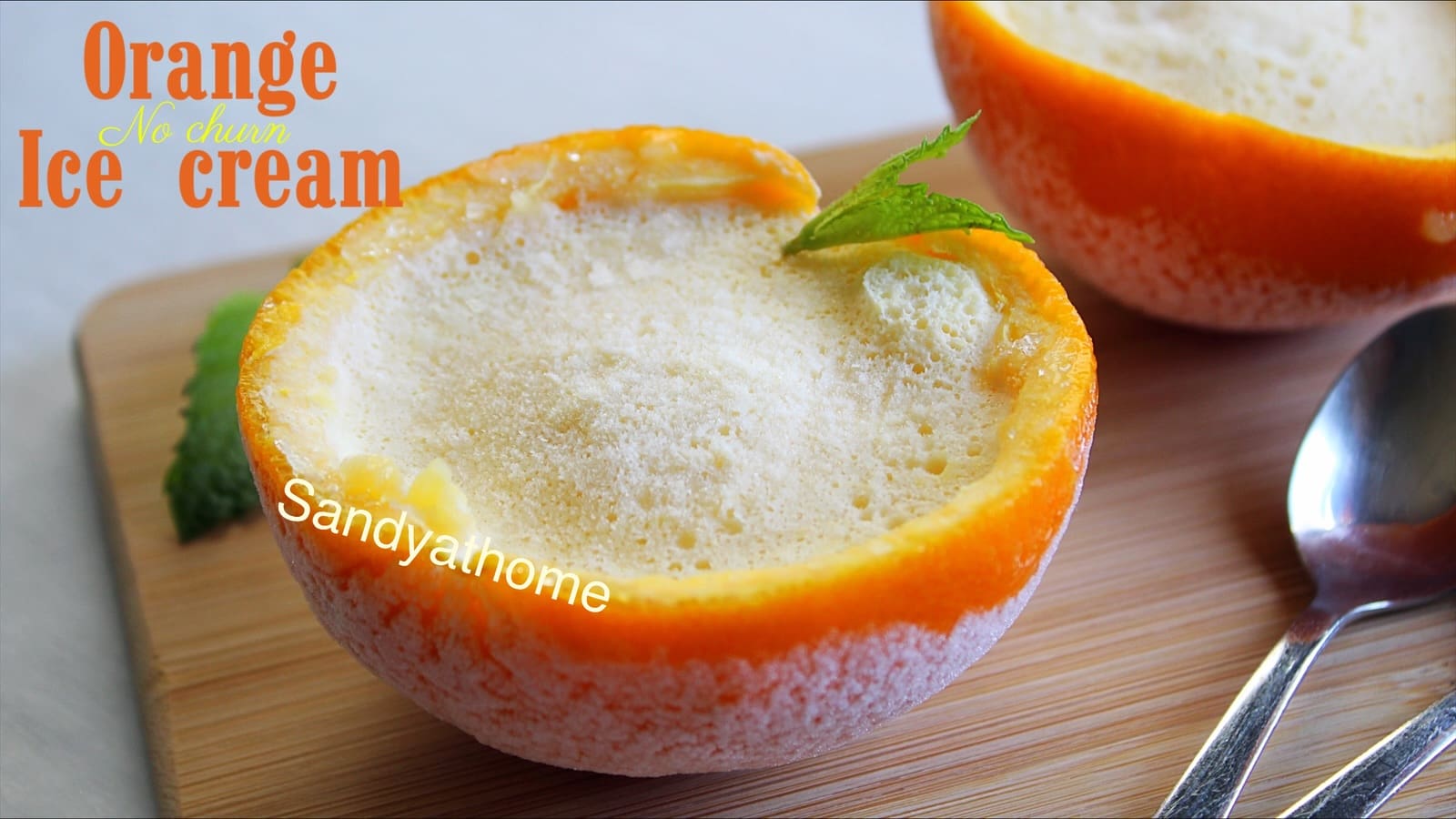 Real Orange Ice cream, How to make Orange Ice Cream