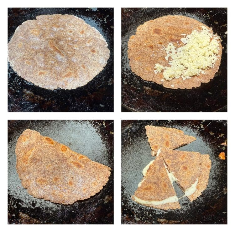 millet cheese quesadilla