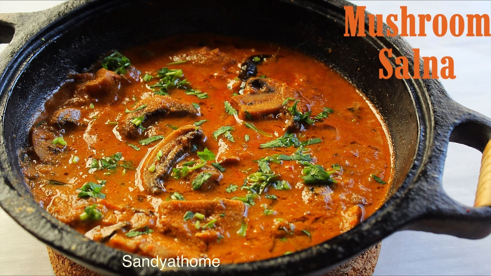 Mushroom Salna, Veg Salna, How to make Mushroom Salna