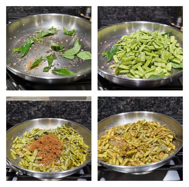 cluster beans masala bhat