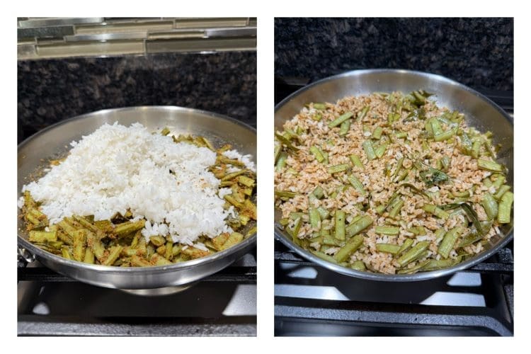 cluster beans masala bhat