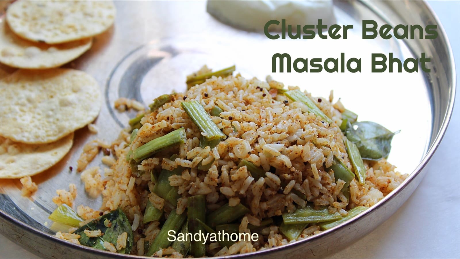Cluster Beans Masala Bhat, How to make Kothavarangai Masala Sadam
