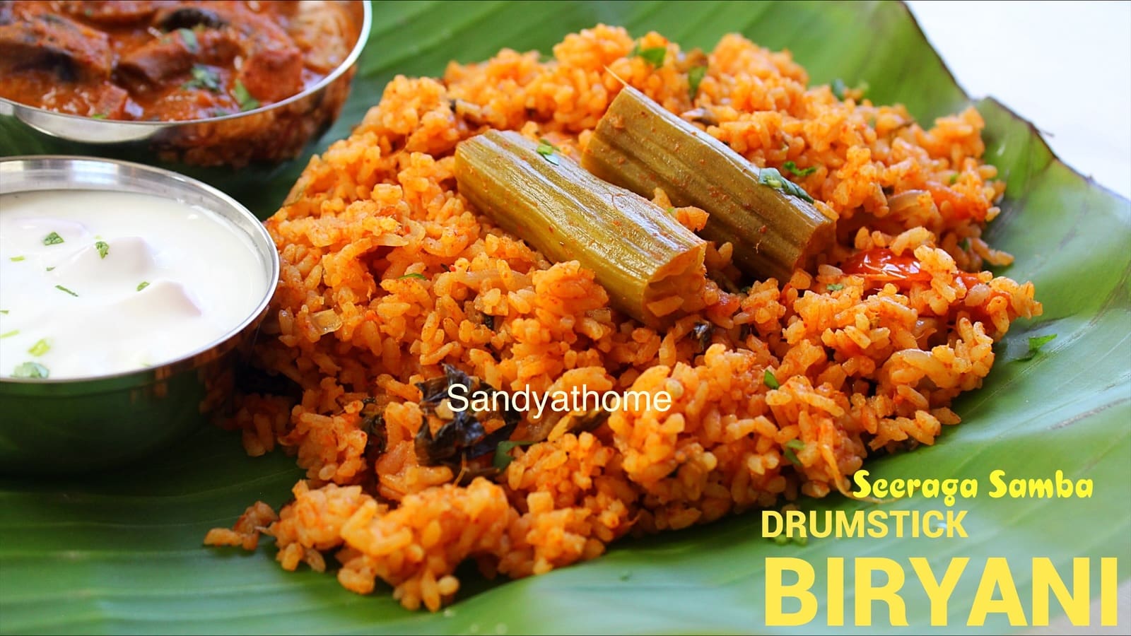 Murungakkai Munakaya biryani made with seeraga samba rice, coconut milk, and aromatic spices cooked in a clay pot