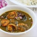 Traditional Andhra shrimp curry with gongura, chilies, and garlic for a rustic, flavorful dish